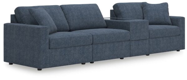 Modmax - Ink - 4-Piece Sectional With Storage Console, With Laf Corner Chair And Raf Corner Chair