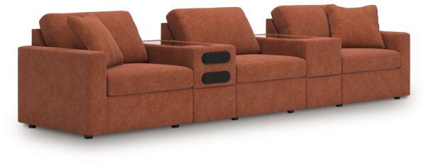 Modmax - Spice - 5-Piece Sectional With Audio System And With Storage Console
