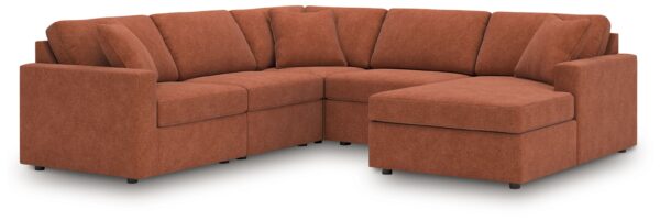 Modmax - Spice - 5-Piece Sectional With Raf Corner Chaise, Wih Laf Corner Chair