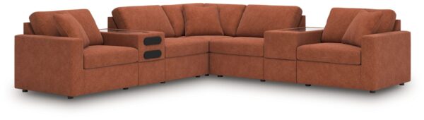 Modmax - Spice - 7-Piece Balanced Sectional With Audio And Storage Consoles