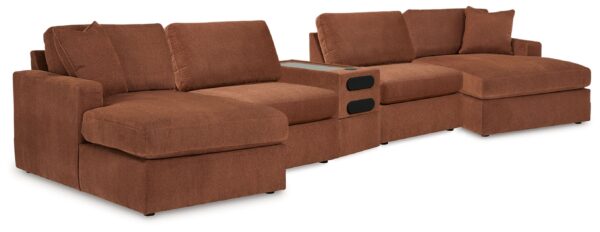 Modmax - Spice - 5 Piece Double Chaise Sectional With Audio Console