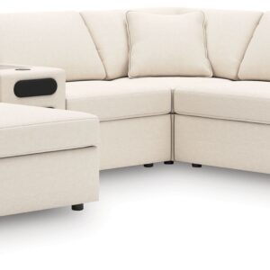 Modmax - Oyster - 6-Piece Sectional With Audio System, Laf Corner Chaise And Raf Corner Chair
