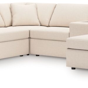 Modmax - Oyster - 6-Piece Sectional With Raf Corner Chaise, Laf Corner Chair And Storage Console