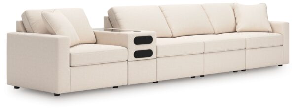 Modmax - Oyster - 5-Piece Sectional With Audio Console
