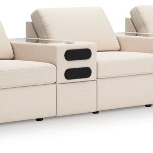 Modmax - Oyster - 5-Piece Sectional With Audio System And With Storage Console