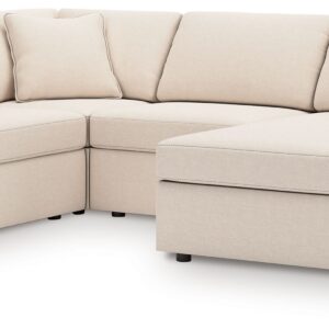 Modmax - Oyster - 4-Piece Sectional With Raf Corner Chaise, With Laf Corner Chair