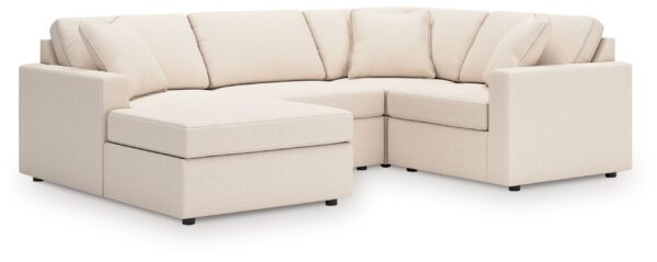 Modmax - Oyster - 4-Piece Sectional With Laf Corner Chaise, With Raf Corner Chair