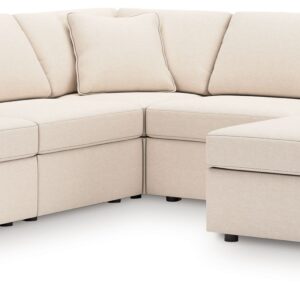 Modmax - Oyster - 5-Piece Sectional With Raf Corner Chaise, Wih Laf Corner Chair