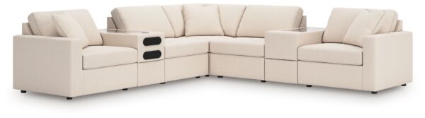Modmax - Oyster - 7-Piece Balanced Sectional With Audio And Storage Consoles