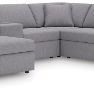 Modmax - Granite - 6-Piece Sectional With Laf Corner Chaise, RAF Corner Chair And Storage Console