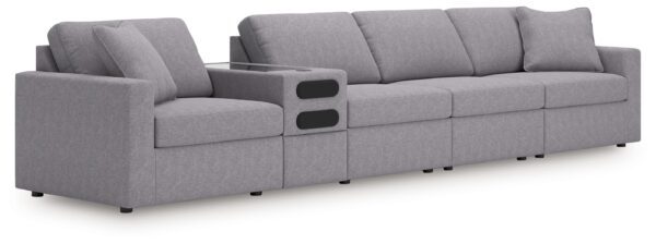 Modmax - Granite - 5-Piece Sectional With Audio Console