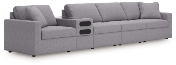 Modmax - Granite - 5-Piece Sectional With Audio Console
