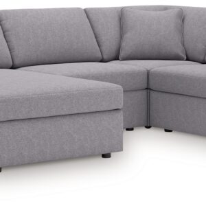 Modmax - Granite - 4-Piece Sectional With Laf Corner Chaise, Wih Raf Corner Chair