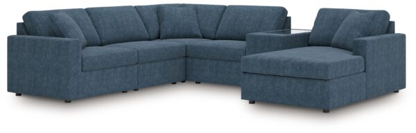 Modmax - Ink - 6-Piece Sectional With Raf Corner Chaise, LAF Corner Chair And Storage Console