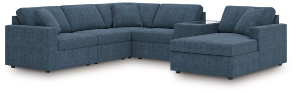 Modmax - Ink - 6-Piece Sectional With Raf Corner Chaise, LAF Corner Chair And Storage Console