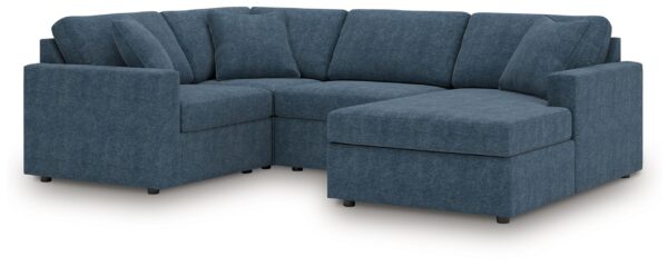 Modmax - Ink - 4-Piece Sectional With Raf Corner Chaise, With Laf Corner Chair