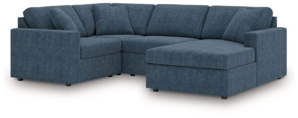 Modmax - Ink - 4-Piece Sectional With Raf Corner Chaise, With Laf Corner Chair