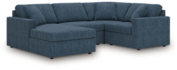 Modmax - Ink - 4-Piece Sectional With Laf Corner Chaise, With Raf Corner Chair