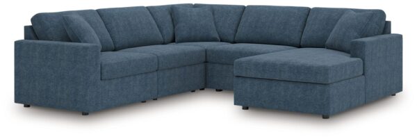Modmax - Ink - 5-Piece Sectional With Raf Corner Chaise, Wih Laf Corner Chair