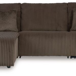 Top Tier - Chocolate - 3-Piece Reclining Sectional Sofa With Laf Chaise