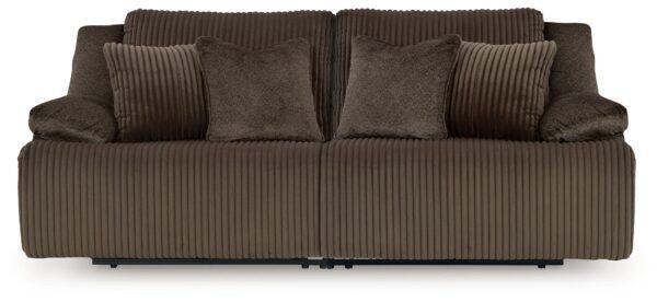 Top Tier - Chocolate - 2-Piece Reclining Sectional Loveseat