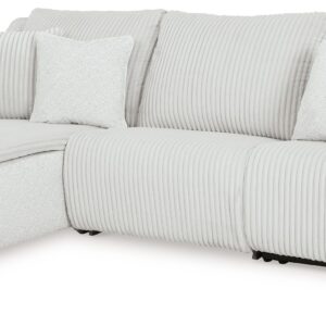 Top Tier - Alloy - 3-Piece Reclining Sectional Sofa With Laf Press Back Chaise