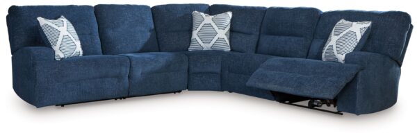 Acklen Place - Navy - 5-Piece Power Reclining Sectional