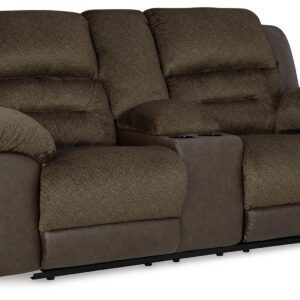 Dorman - Chocolate - Dbl Reclining Loveseat with Console