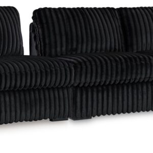 Midnight-Madness - Onyx - 3-Piece Sectional With Raf Corner Chaise