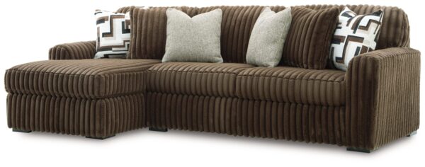 Midnight-Madness - Chocolate - 2-Piece Sectional Sofa With LAF Corner Chaise