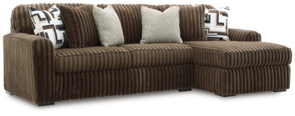 Midnight-Madness - Chocolate - 2-Piece Sectional Sofa With RAF Corner Chaise