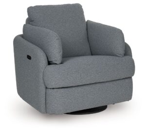 Alainmont Next-Gen Nuvella - Salt and Pepper - Swivel Power Recliner