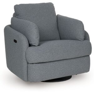 Alainmont Next-Gen Nuvella - Salt and Pepper - Swivel Power Recliner