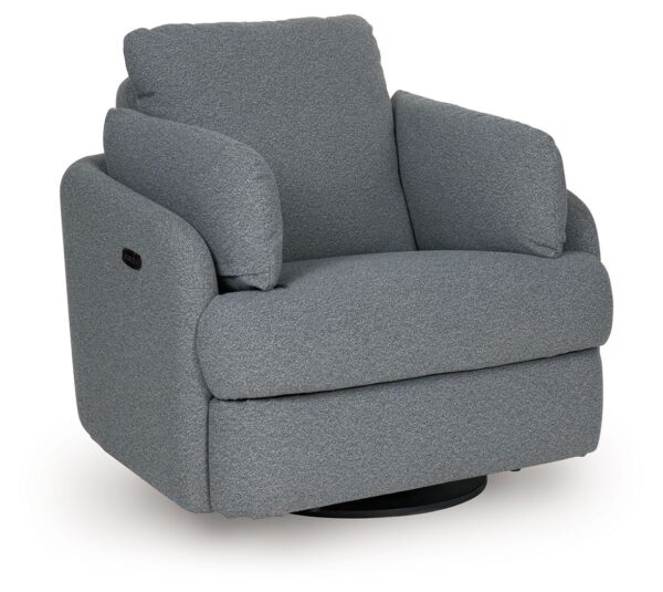 Alainmont Next-Gen Nuvella - Salt and Pepper - Swivel Power Recliner