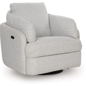 Alainmont Next-Gen Nuvella - Stone - Swivel Power Recliner