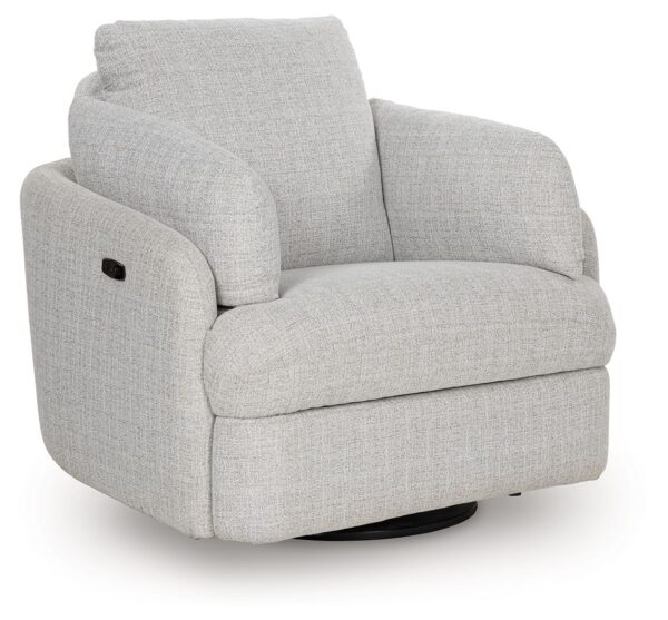 Alainmont Next-Gen Nuvella - Stone - Swivel Power Recliner