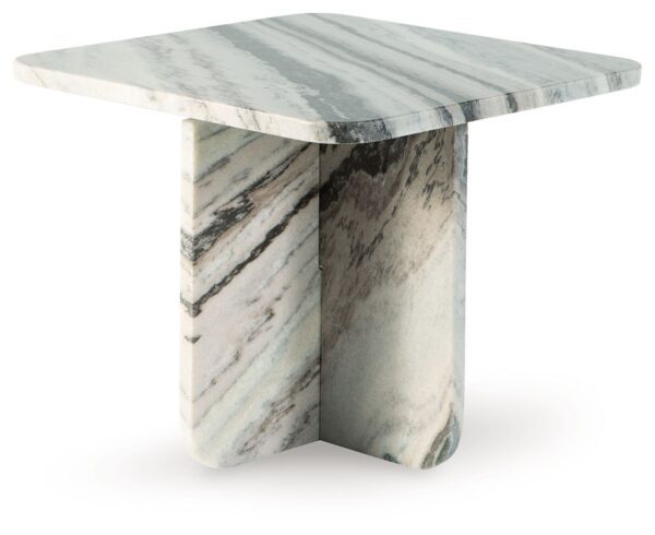 Baretton - Black / White / Taupe - 15" Accent Cocktail Table