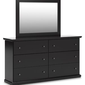 Maribel - Black - Dresser and Mirror