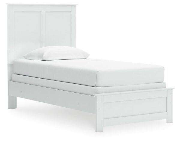 Bostwick Shoals - White - Twin Panel Bed With Framed Footboard