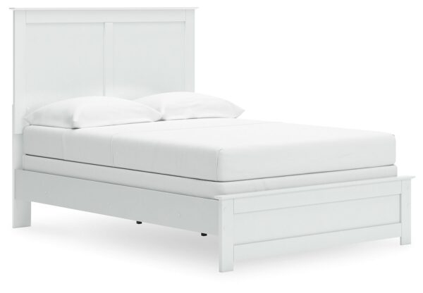 Bostwick Shoals - White - Full Panel Bed With Framed Footboard