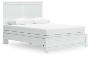 Bostwick Shoals - White - Queen Panel Bed With Framed Footboard