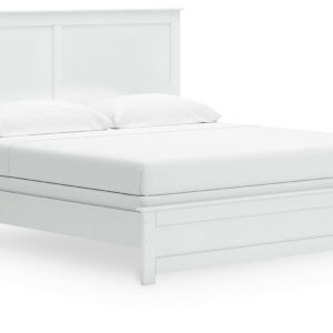 Bostwick Shoals - White - King Panel Bed With Framed Footboard