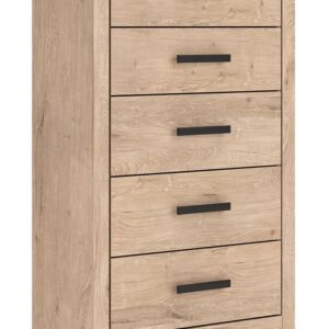 Sanginlane - Tan - Five Drawer Chest