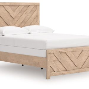 Sanginlane - Tan - Full Panel Bed