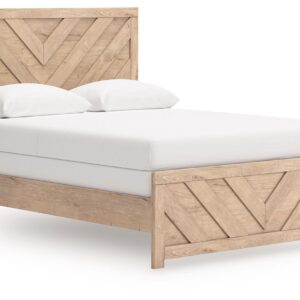 Sanginlane - Tan - Queen Panel Bed