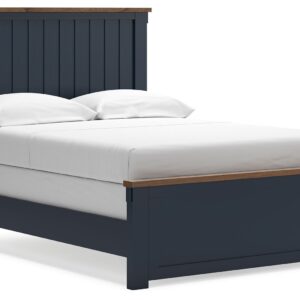 Landocken - Brown / Blue - Full Panel Bed