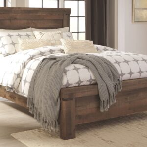 Trinell - Brown - Queen Panel Bed - Chunky Style
