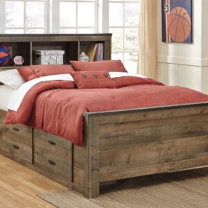Trinell - Brown - Full Bookcase Bed With 2 Sided Storage