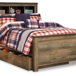 Trinell - Brown - Full Bookcase Bed With Storage