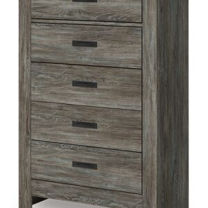 Frandern - Gray - Five Drawer Chest